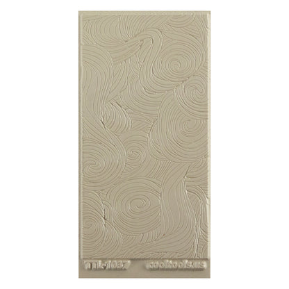 Texture Tile - Entangled Embossed Beige Texture Tiles are flexible, washable and can be used with any soft clay. Spritz with CoolSlip or dust on Dry Powder Release for stick-free impressions when using 