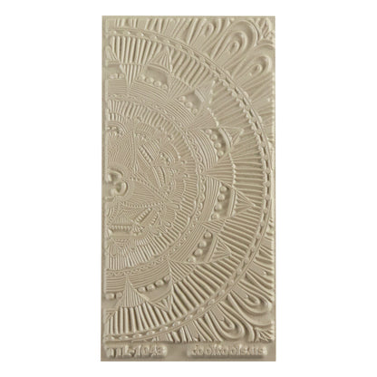 Texture Tile - Lazy Mandala Beige Texture Tiles are flexible, washable and can be used with any soft clay. Spritz with CoolSlip or dust on Dry Powder Release for stick-free impressions when using 