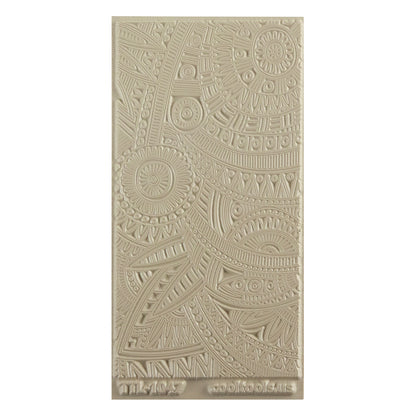 Texture Tile - Boho Burst Beige Texture Tiles are flexible, washable and can be used with any soft clay. Spritz with CoolSlip or dust on Dry Powder Release for stick-free impressions when using 
