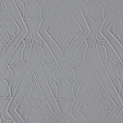 Texture Tile - Bijou Parterre Embossed sample in gray clay