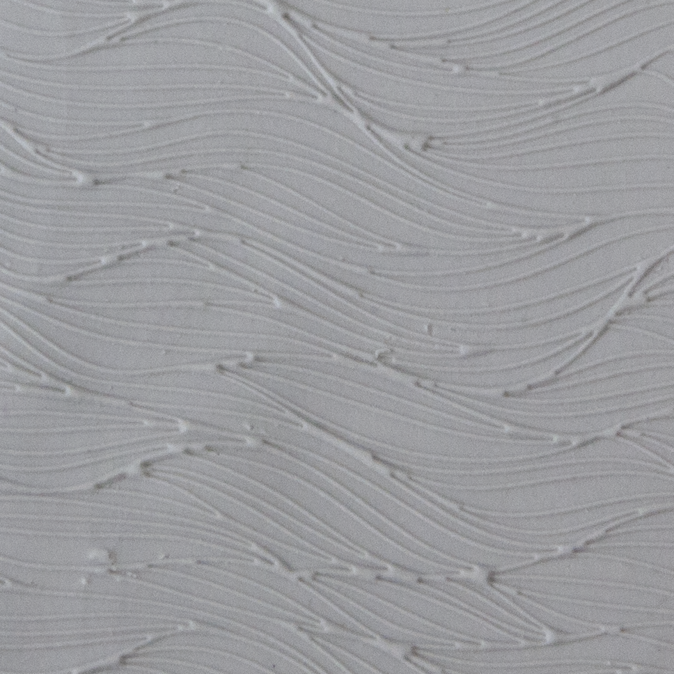 Texture Tile - Body Wave Fineline sample rolled into clay