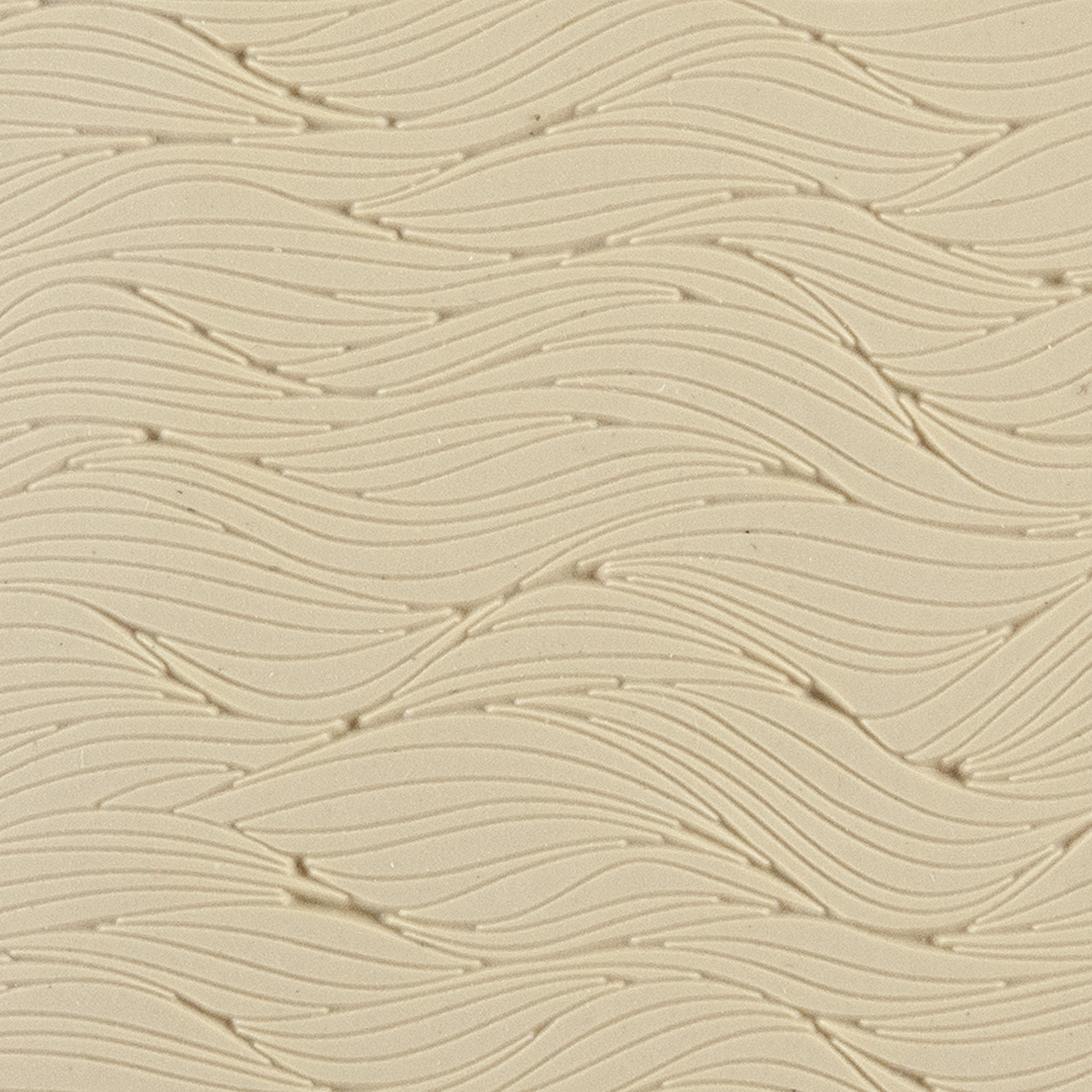 Texture Tile - Body Wave Fineline. Beige Texture Tiles are flexible, washable and can be used with any soft clay. Spritz with CoolSlip or dust on Dry Powder Release for stick-free impressions when using metal clay and polymer clay.