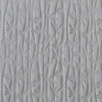 Texture Tile - Bamboo sample rolled into clay