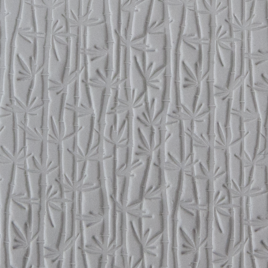 Texture Tile - Bamboo sample rolled into clay