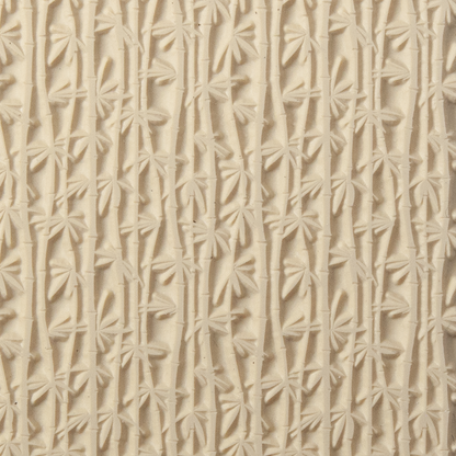 Texture Tile - Bamboo. Beige Texture Tiles are flexible, washable and can be used with any soft clay. Spritz with CoolSlip or dust on Dry Powder Release for stick-free impressions when using metal clay and polymer clay.