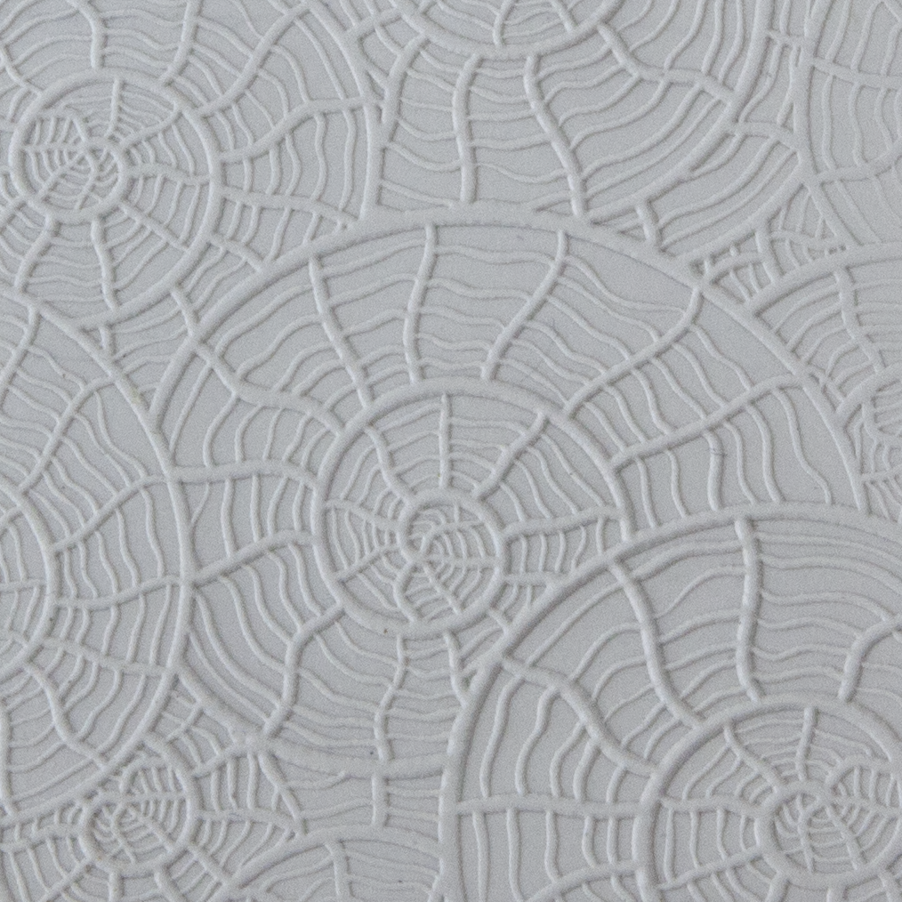 Texture Tile - Nautilus Fineline sample rolled into clay