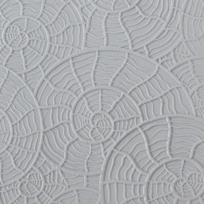 Texture Tile - Nautilus Fineline sample rolled into clay