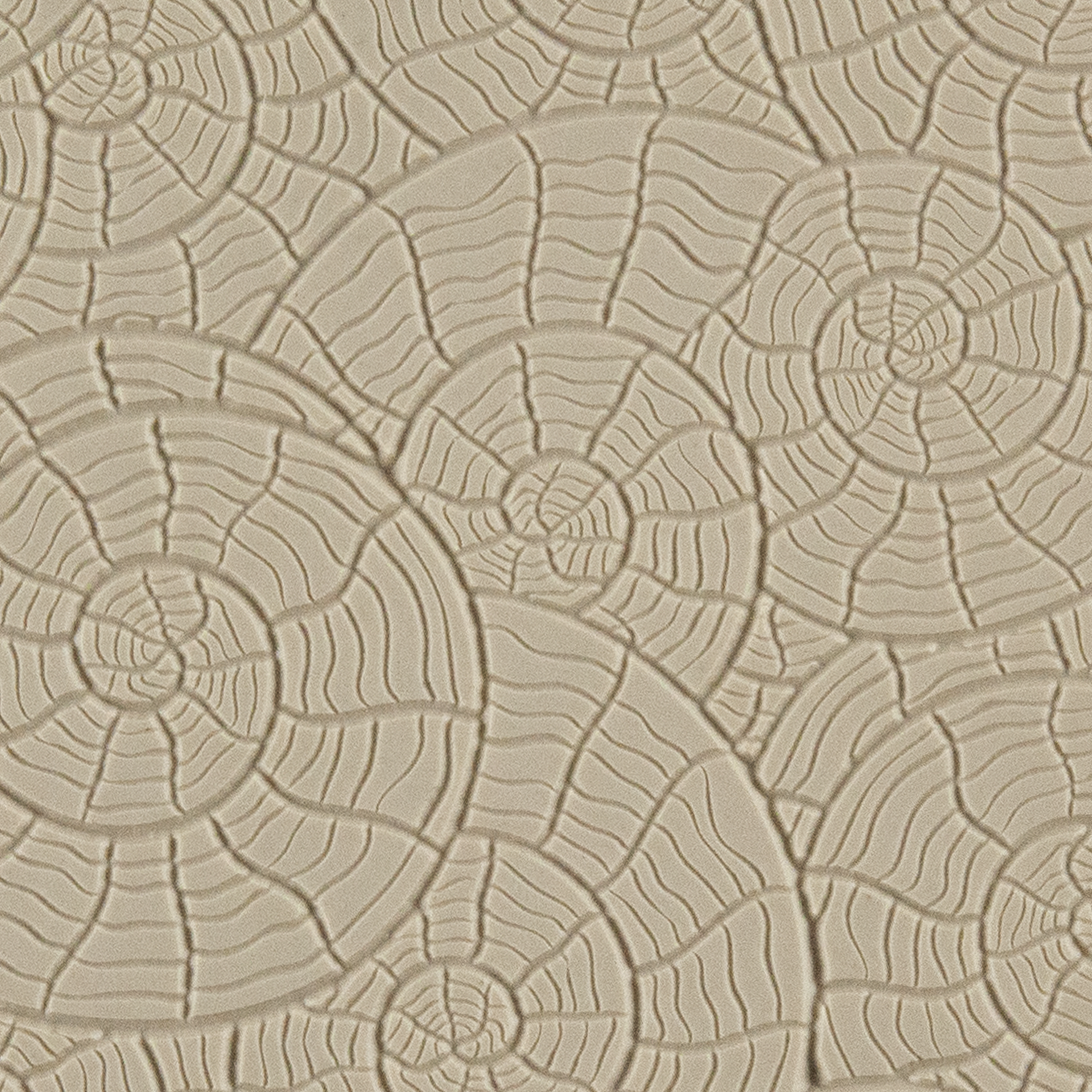 Texture Tile - Nautilus Fineline. Beige Texture Tiles are flexible, washable and can be used with any soft clay. Spritz with CoolSlip or dust on Dry Powder Release for stick-free impressions when using metal clay and polymer clay.