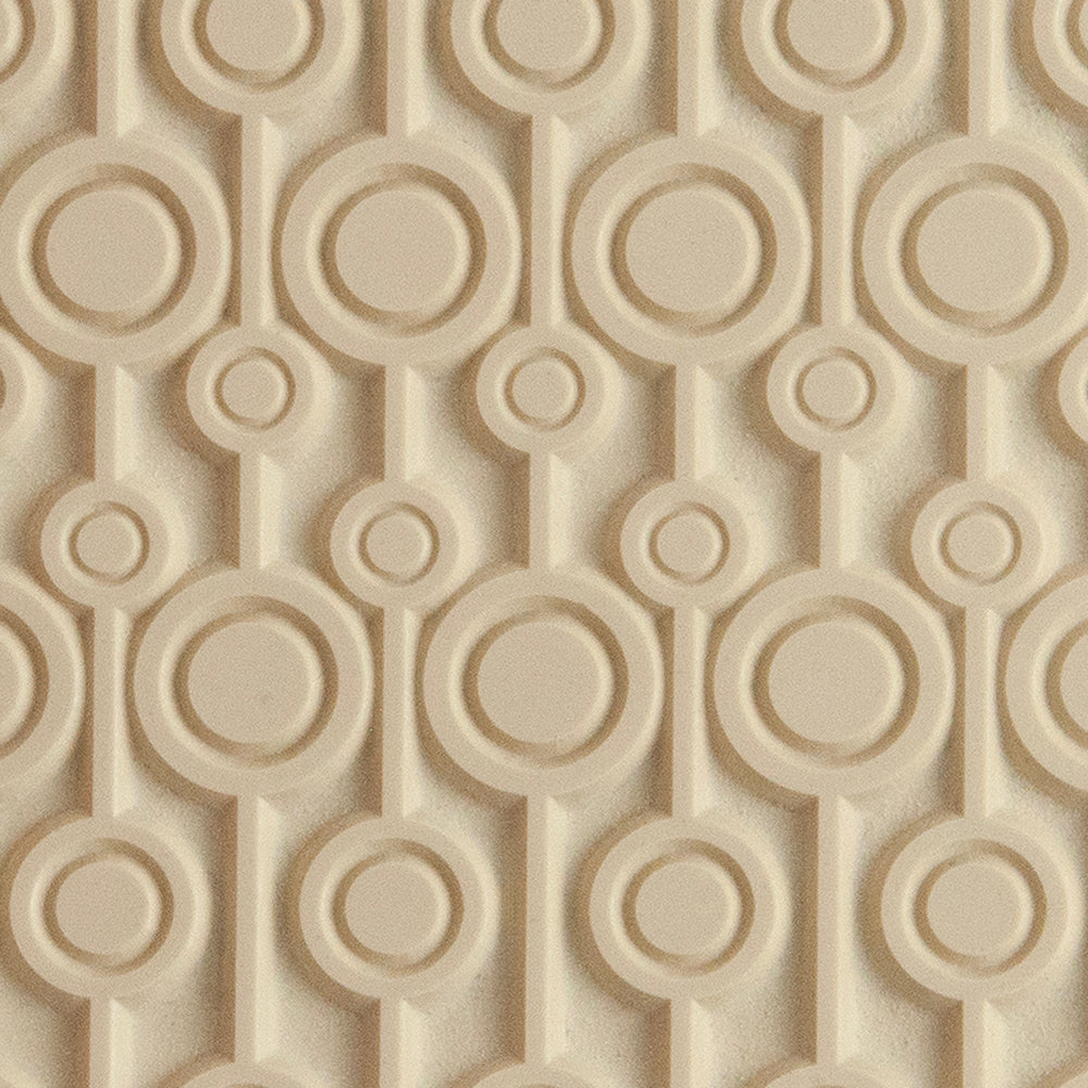 Texture Tile - Central Park. Beige Texture Tiles are flexible, washable and can be used with any soft clay. Spritz with CoolSlip or dust on Dry Powder Release for stick-free impressions when using metal clay and polymer clay.