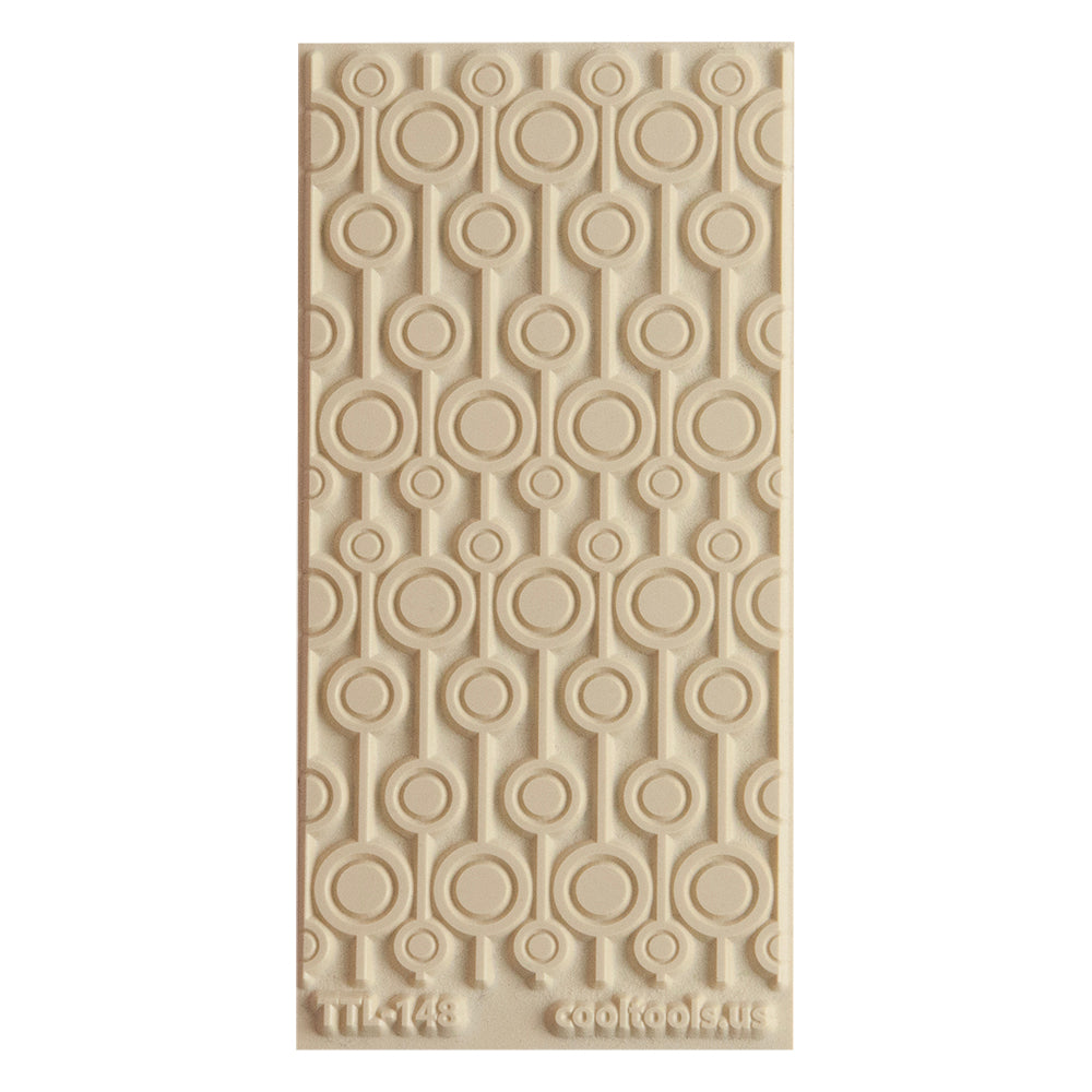 Texture Tile - Central Park. Beige Texture Tiles are flexible, washable and can be used with any soft clay. Spritz with CoolSlip or dust on Dry Powder Release for stick-free impressions when using metal clay and polymer clay.