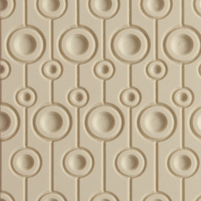 Texture Tile - Central Park Embossed. Beige Texture Tiles are flexible, washable and can be used with any soft clay. Spritz with CoolSlip or dust on Dry Powder Release for stick-free impressions when using metal clay and polymer clay.
