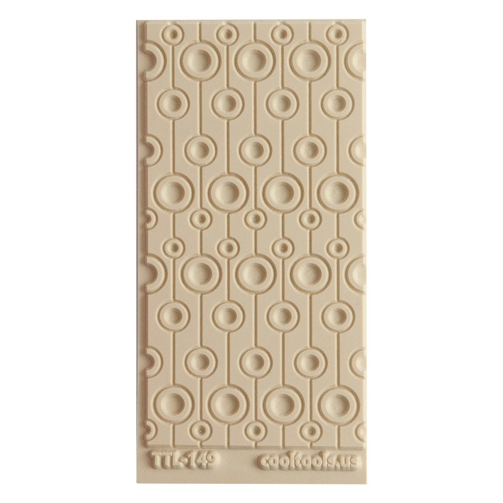 Texture Tile - Central Park Embossed. Beige Texture Tiles are flexible, washable and can be used with any soft clay. Spritz with CoolSlip or dust on Dry Powder Release for stick-free impressions when using metal clay and polymer clay.