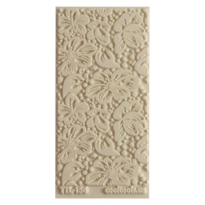 Texture Tile - Spring Sky. Beige Texture Tiles are flexible, washable and can be used with any soft clay. Spritz with CoolSlip or dust on Dry Powder Release for stick-free impressions when using metal clay and polymer clay.