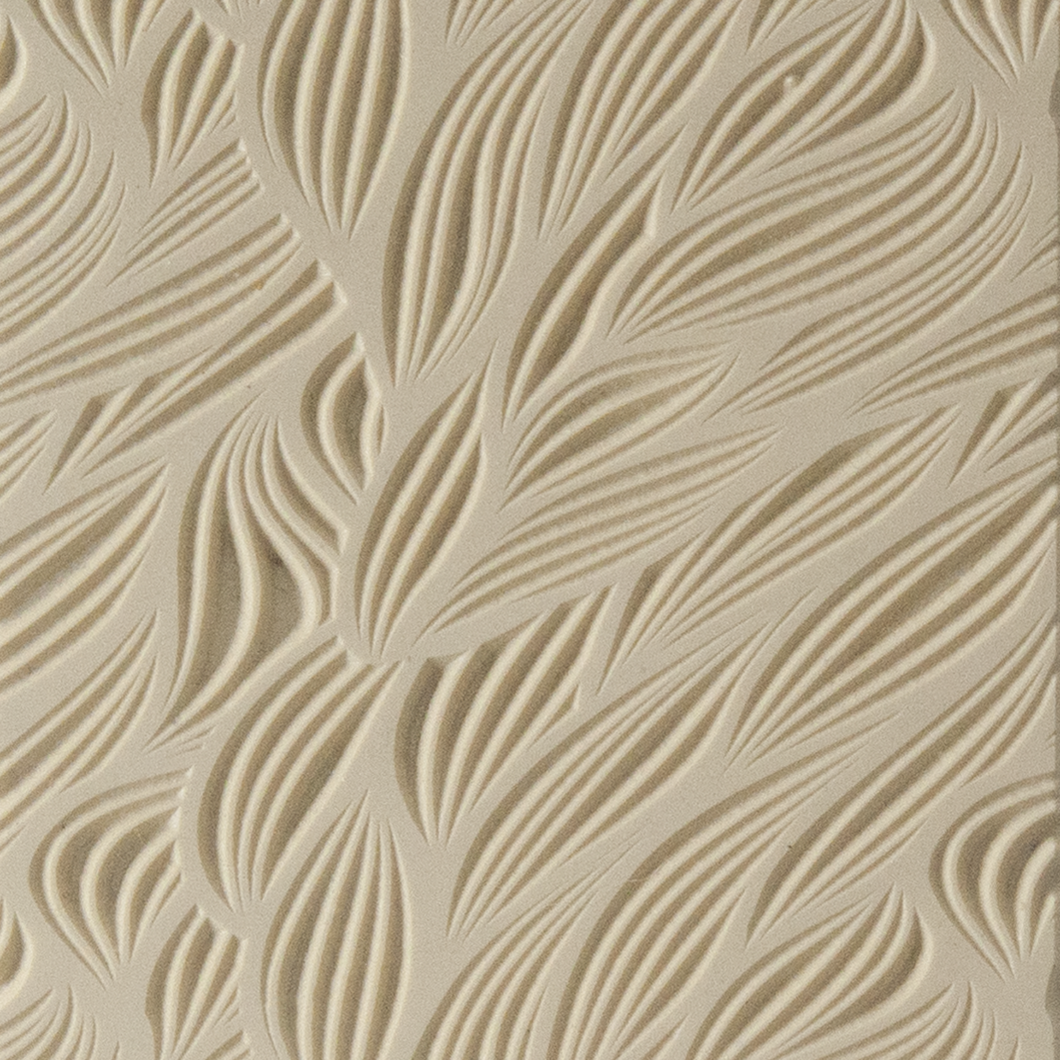 Texture Tile - Seaweed Symphony. Beige Texture Tiles are flexible, washable and can be used with any soft clay. Spritz with CoolSlip or dust on Dry Powder Release for stick-free impressions when using metal clay and polymer clay.