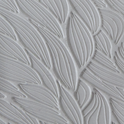 Texture Tile - Seaweed Symphony Fineline sample rolled into clay