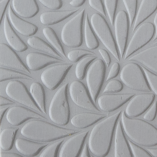 Texture Tile - Fern Gully Embossed sample rolled into clay