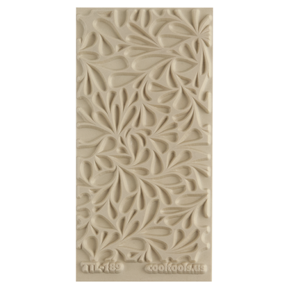 Texture Tile - Fern Gully Embossed. Beige Texture Tiles are flexible, washable and can be used with any soft clay. Spritz with CoolSlip or dust on Dry Powder Release for stick-free impressions when using metal clay and polymer clay.