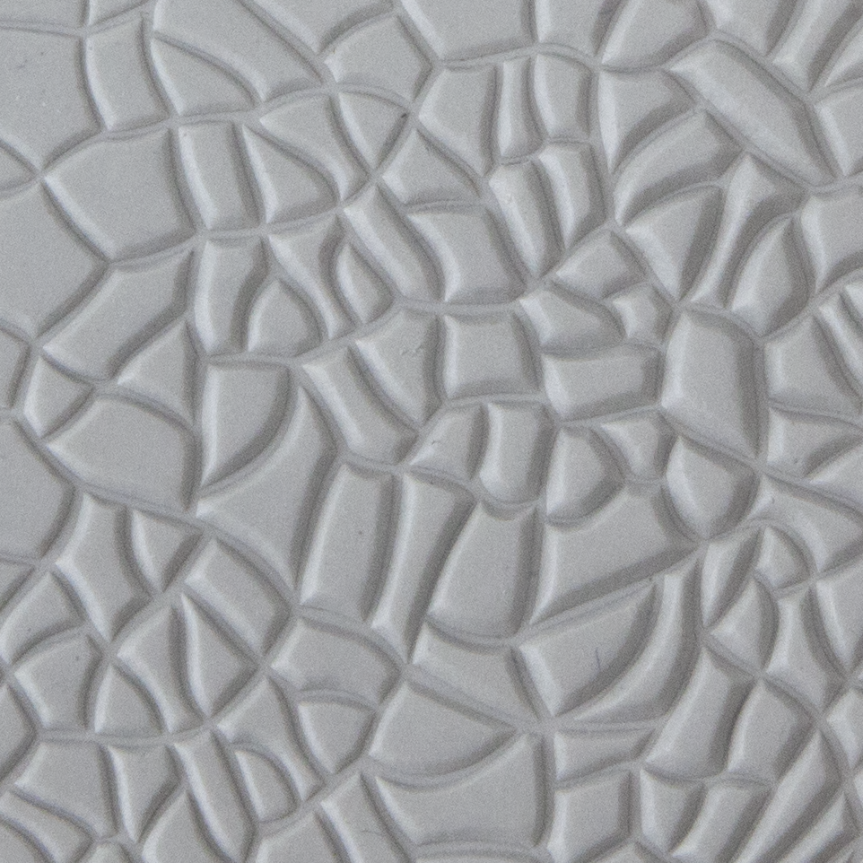 Texture Tile - Plant Cells sample rolled into clay