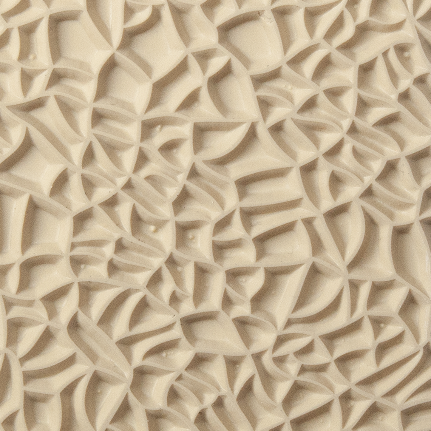 Texture Tile - Plant Cells. Beige Texture Tiles are flexible, washable and can be used with any soft clay. Spritz with CoolSlip or dust on Dry Powder Release for stick-free impressions when using metal clay and polymer clay.