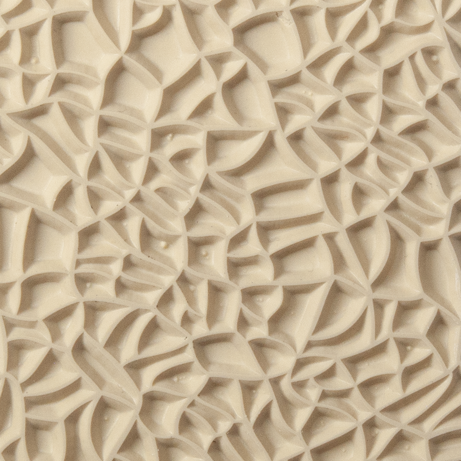 Texture Tile - Plant Cells. Beige Texture Tiles are flexible, washable and can be used with any soft clay. Spritz with CoolSlip or dust on Dry Powder Release for stick-free impressions when using metal clay and polymer clay.