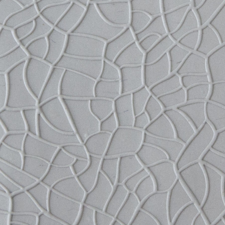 Texture Tile - Plant Cells Fineline sample rolled into clay