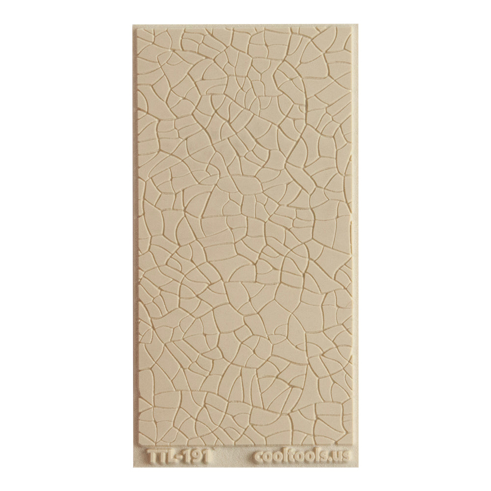 Texture Tile - Plant Cells Fineline. Beige Texture Tiles are flexible, washable and can be used with any soft clay. Spritz with CoolSlip or dust on Dry Powder Release for stick-free impressions when using metal clay and polymer clay.