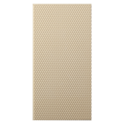 Texture Tile - Small Dot Grid. Beige Texture Tiles are flexible, washable and can be used with any soft clay. Spritz with CoolSlip or dust on Dry Powder Release for stick-free impressions when using metal clay and polymer clay.