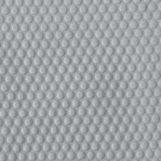 Texture Tile - Small Dot Grid Embossed sample rolled into clay