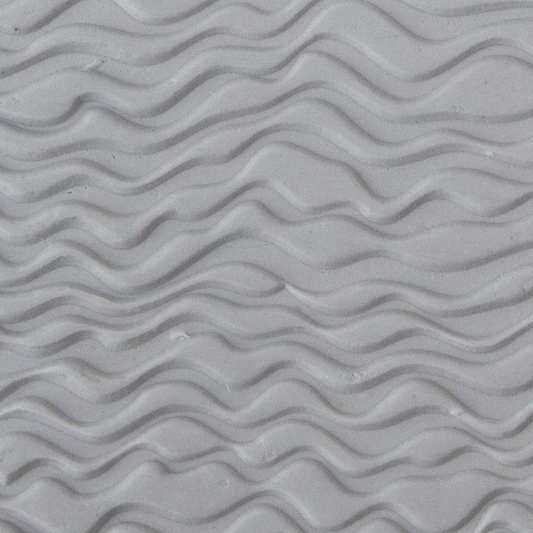 Texture Tile - Tidelines sample rolled into clay