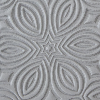 Texture Tile - Kaleidoscope sample rolled into clay