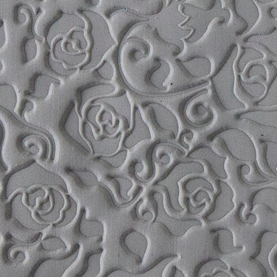 Texture Tile - Rosalita sample rolled into clay