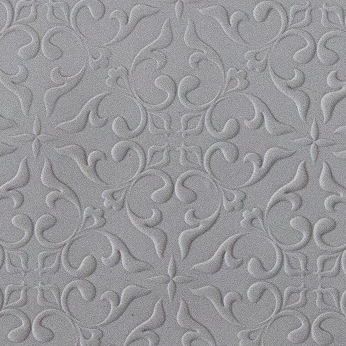 Texture Tile - Victorian Ivy Embossed sample rolled into clay