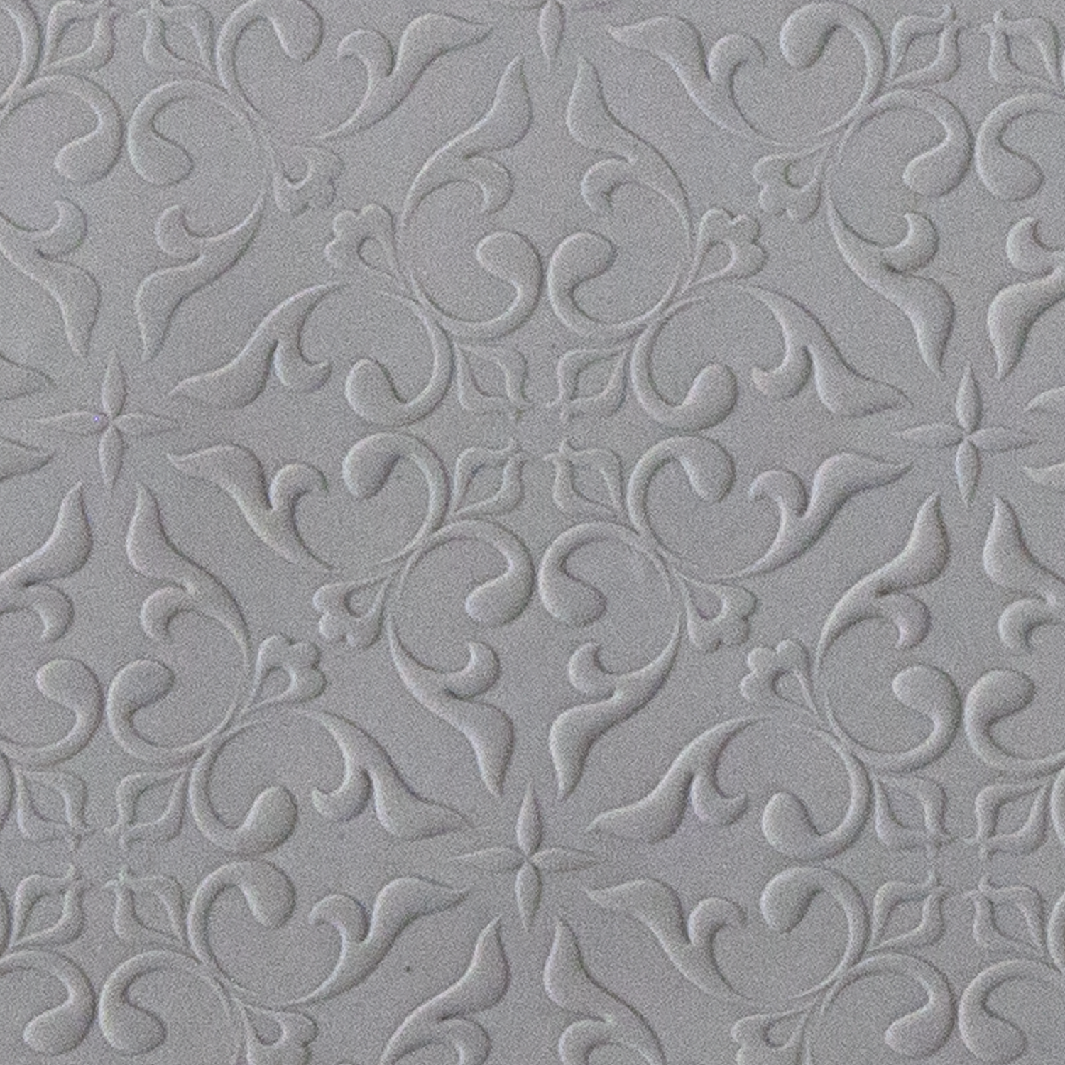 Texture Tile - Victorian Ivy Embossed sample rolled into clay