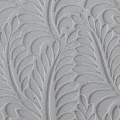 Texture Tile - Crown Fern sample rolled into clay