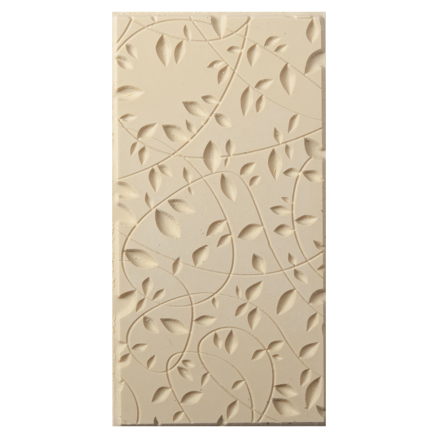 Texture Tile - Over Growth Embossed. Beige Texture Tiles are flexible, washable and can be used with any soft clay. Spritz with CoolSlip or dust on Dry Powder Release for stick-free impressions when using metal clay and polymer clay.