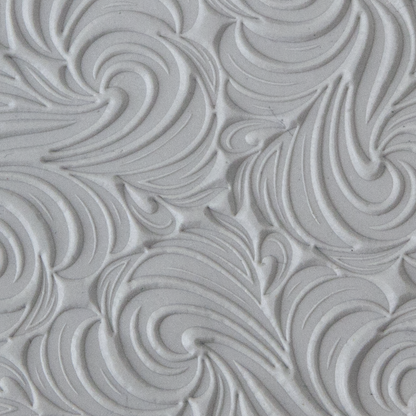 Texture Tile - Whirlwind sample rolled into clay