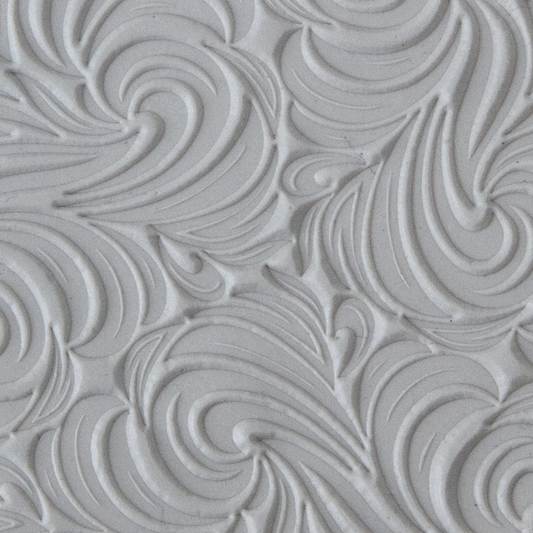 Texture Tile - Whirlwind sample rolled into clay