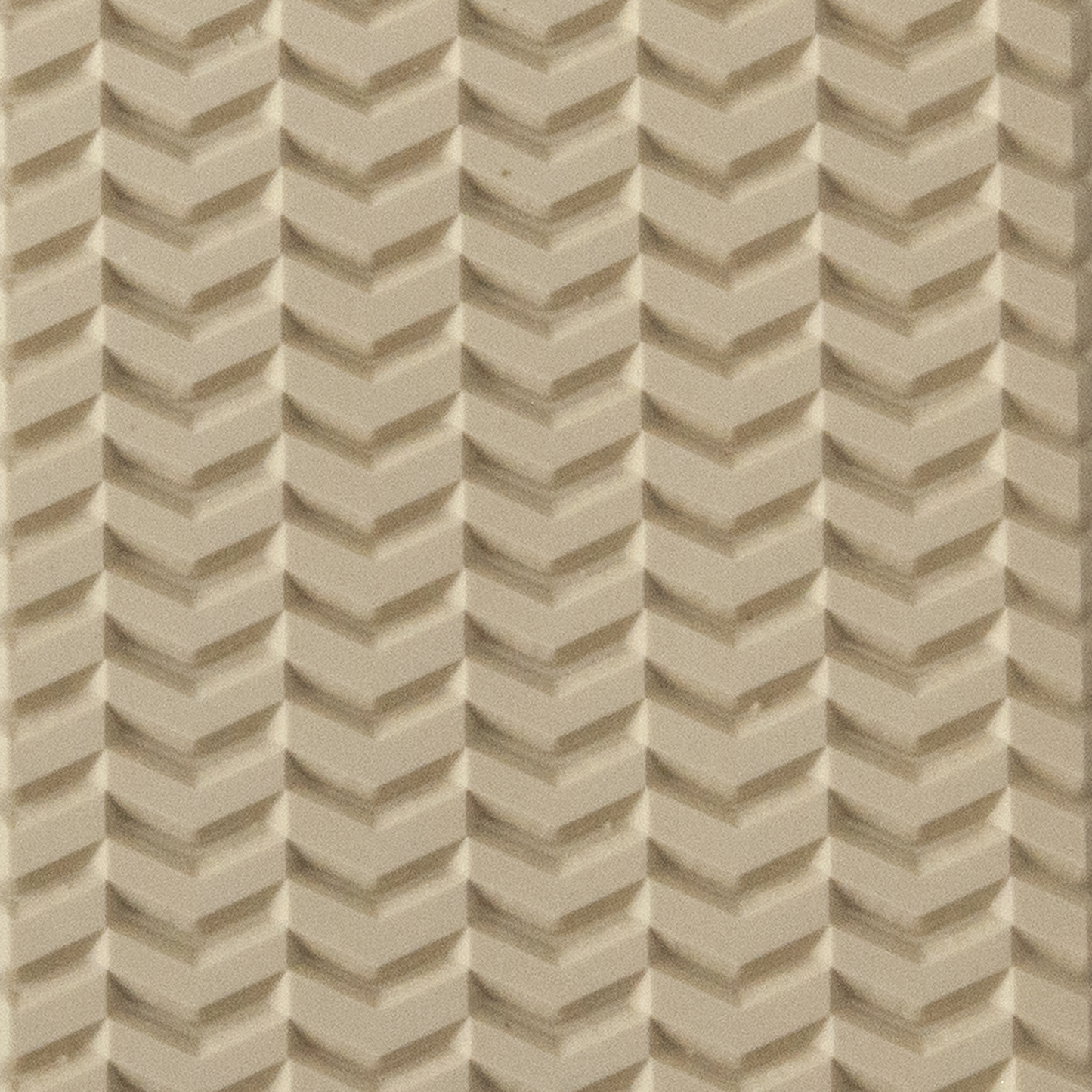 Texture Tile - Chevron Opposites. Beige Texture Tiles are flexible, washable and can be used with any soft clay. Spritz with CoolSlip or dust on Dry Powder Release for stick-free impressions when using metal clay and polymer clay.