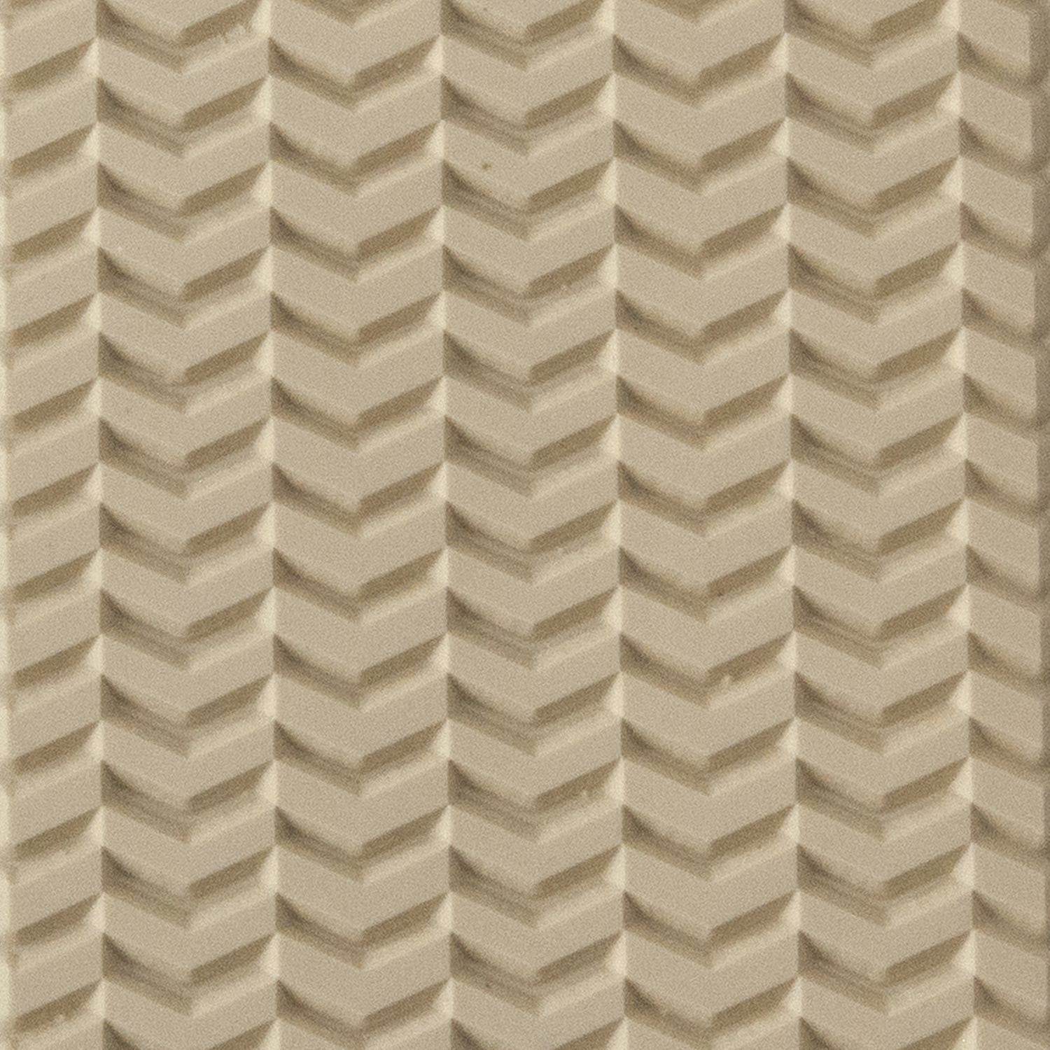 Texture Tile - Chevron Opposites. Beige Texture Tiles are flexible, washable and can be used with any soft clay. Spritz with CoolSlip or dust on Dry Powder Release for stick-free impressions when using metal clay and polymer clay.