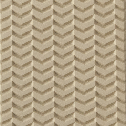 Texture Tile - Chevron Opposites. Beige Texture Tiles are flexible, washable and can be used with any soft clay. Spritz with CoolSlip or dust on Dry Powder Release for stick-free impressions when using metal clay and polymer clay.