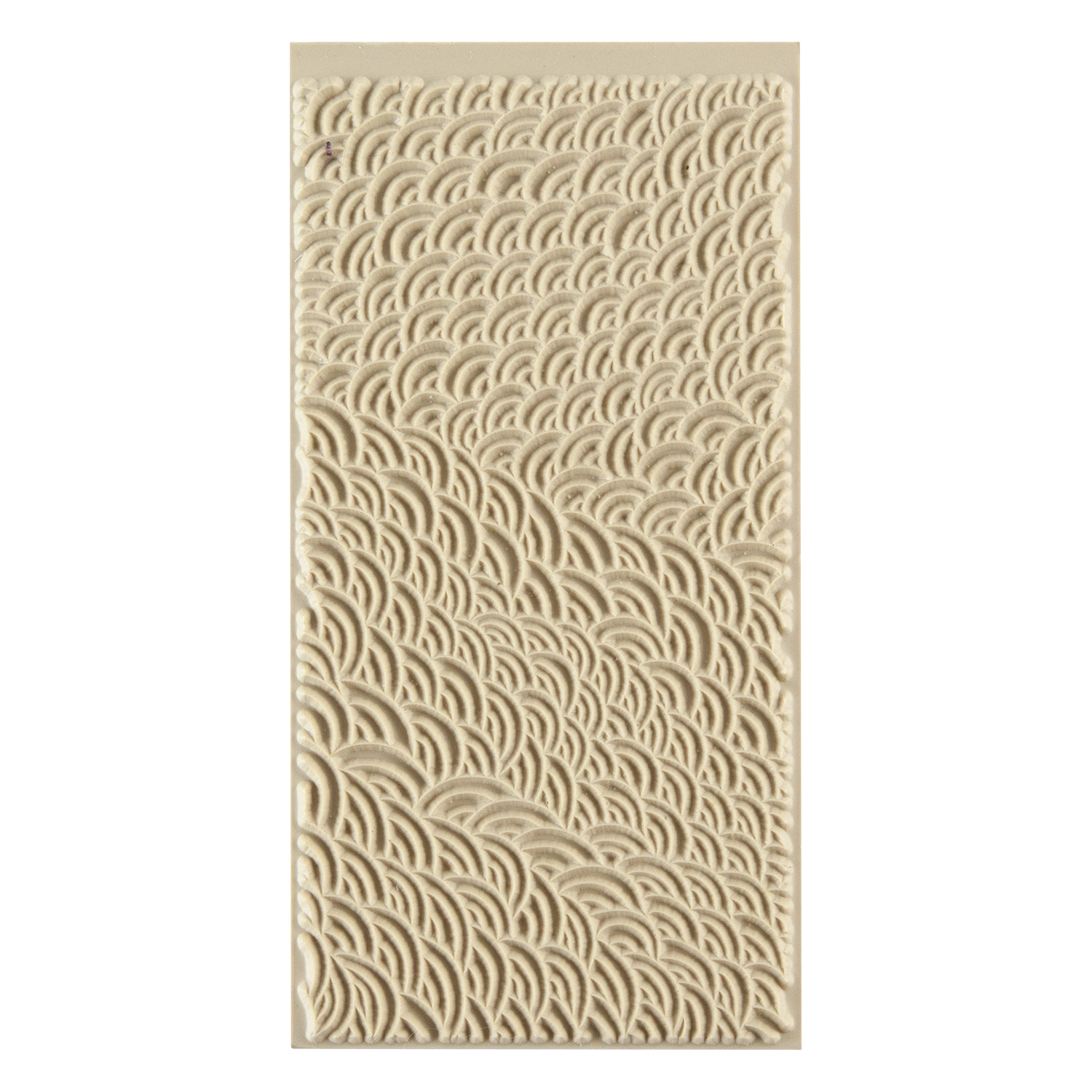 Texture Tile - Scaled. Beige Texture Tiles are flexible, washable and can be used with any soft clay. Spritz with CoolSlip or dust on Dry Powder Release for stick-free impressions when using metal clay and polymer clay.