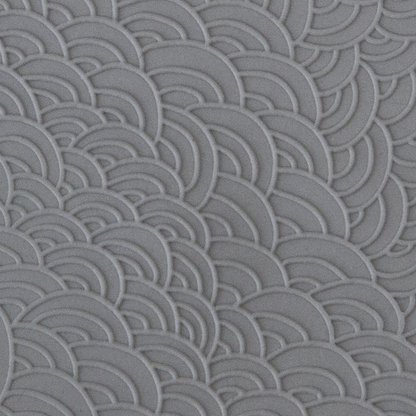 Texture Tile - Scaled Fineline sample rolled into clay