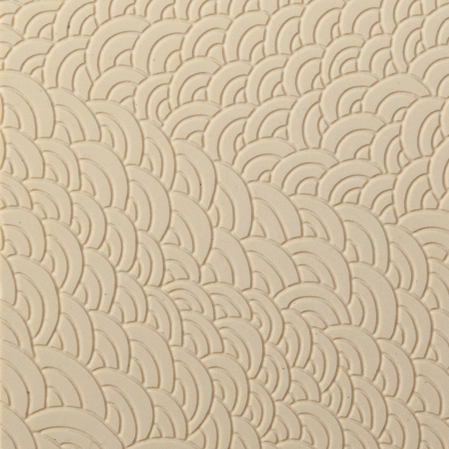 Texture Tile - Scaled Fineline. Beige Texture Tiles are flexible, washable and can be used with any soft clay. Spritz with CoolSlip or dust on Dry Powder Release for stick-free impressions when using metal clay and polymer clay.