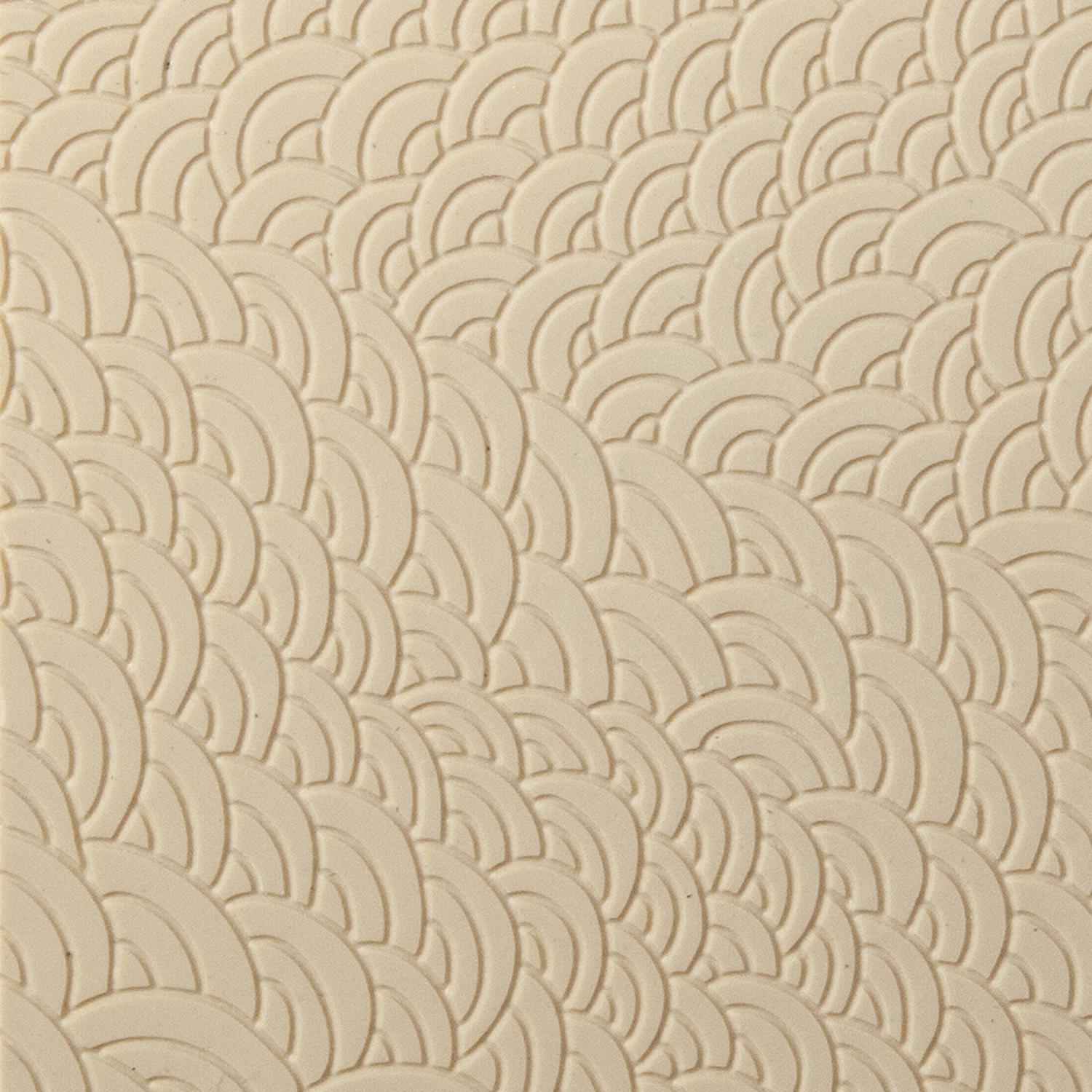 Texture Tile - Scaled Fineline. Beige Texture Tiles are flexible, washable and can be used with any soft clay. Spritz with CoolSlip or dust on Dry Powder Release for stick-free impressions when using metal clay and polymer clay.