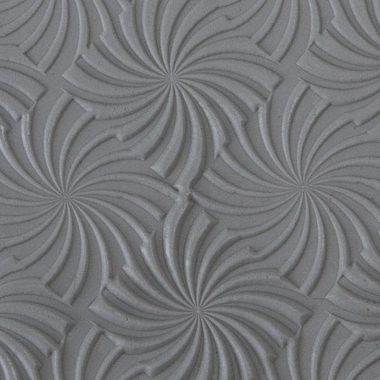 Texture Tile - Twilight Zone sample rolled into clay