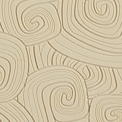Texture Tile - Lost in Wonderland Fineline. Beige Texture Tiles are flexible, washable and can be used with any soft clay. Spritz with CoolSlip or dust on Dry Powder Release for stick-free impressions when using metal clay and polymer clay.