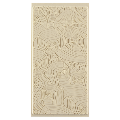 Texture Tile - Lost in Wonderland Fineline. Beige Texture Tiles are flexible, washable and can be used with any soft clay. Spritz with CoolSlip or dust on Dry Powder Release for stick-free impressions when using metal clay and polymer clay.