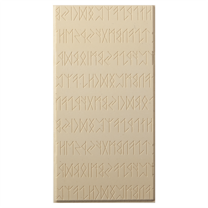 Texture Tile - Cave Writing Embossed. Beige Texture Tiles are flexible, washable and can be used with any soft clay. Spritz with CoolSlip or dust on Dry Powder Release for stick-free impressions when using metal clay and polymer clay.