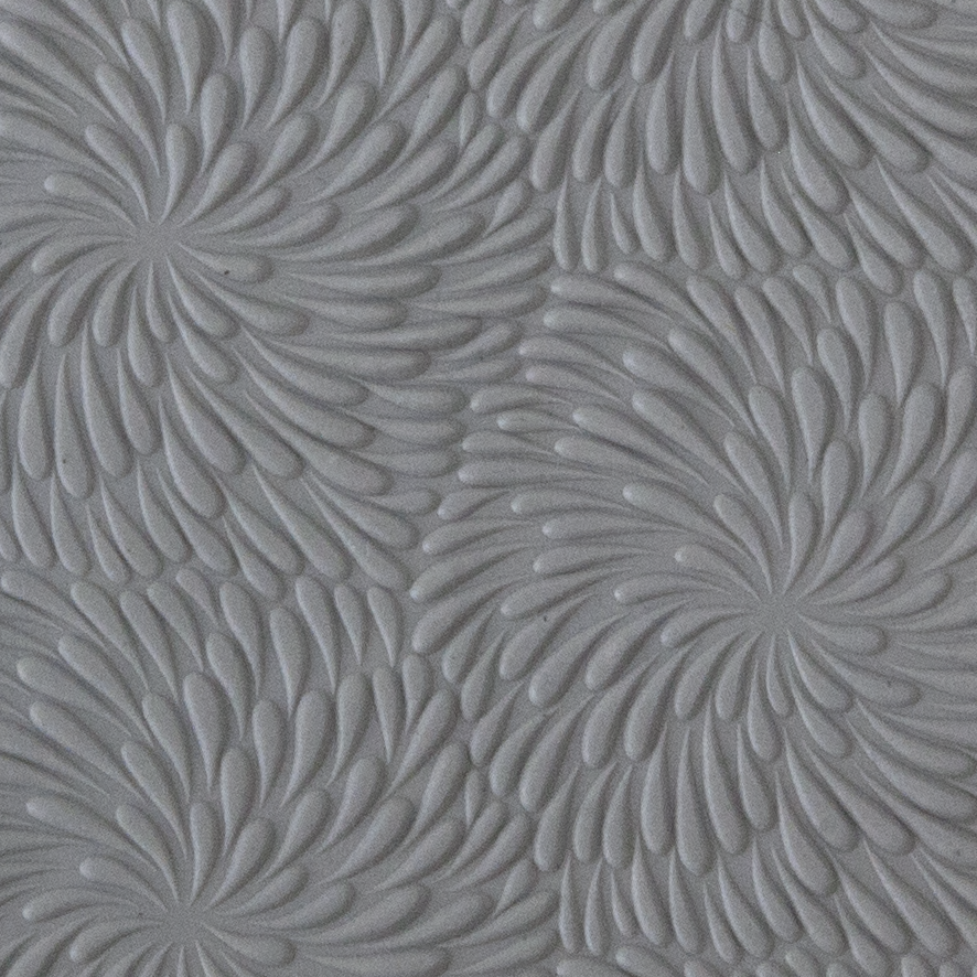 Texture Tile - Fireworks Fineline sample rolled into clay