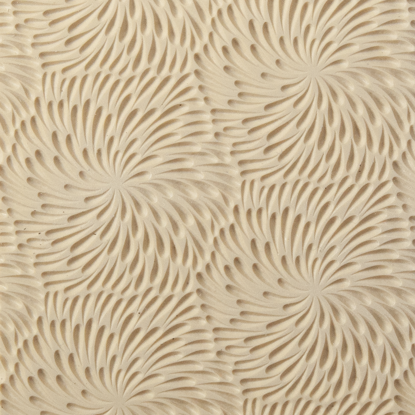 Texture Tile - Fireworks Fineline. Beige Texture Tiles are flexible, washable and can be used with any soft clay. Spritz with CoolSlip or dust on Dry Powder Release for stick-free impressions when using metal clay and polymer clay.